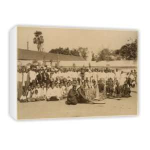  Devotions at the Arakan Pagoda, Mandalay,   Canvas 