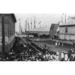  1930s Landing at waterfront from U.S.S. Boston for 