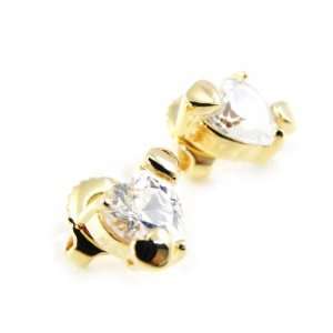  Gold plated loops Love Sweet Love white. Jewelry
