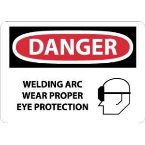 D630PB   Danger, Welding ARC Wear Proper Eye Protection, Graphic, 10 