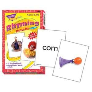   Trend Enterprises T 58007 Match Me Cards Rhyming 52/box Toys & Games