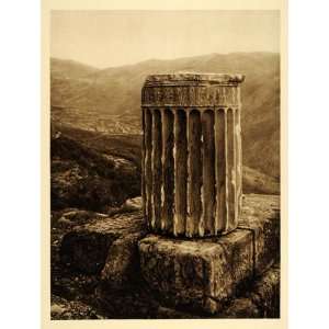 1928 Delphi Greek Column Ruin Architecture Archaeology 
