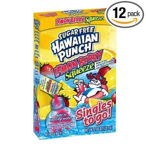 Hawaiian Punch Singles To Go Drink Mix, Lemon Berry, 8 Count (Pack of 