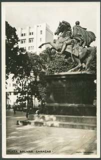 VENEZUELA CARACAS Bolivar Square Old Postcard VF  