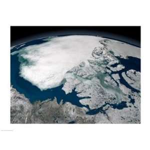  PVT/Superstock SAL14571130 Arctic sea ice above North 