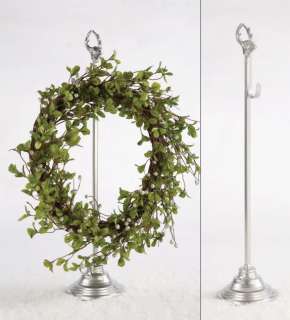This item up for auction is a free standing Reindeer Wreath Holder 
