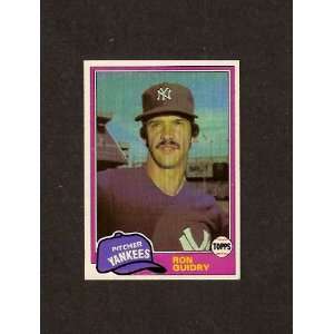  Ron Guidry 1981 Topps Baseball (New York Yankees) Sports 