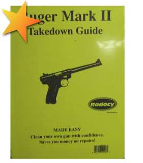 BRAND NEW Ruger Mark II Takedown Guide WW70659  