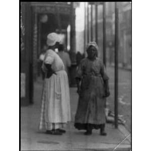  End of the argument,2 African American women on sidewalk 