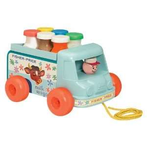  Milk Wagon   Fisher Price Classic Pull Toy Toys & Games