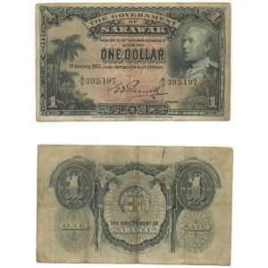  Sarawak 1935 1 Dollar, Pick 20 
