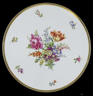 DRESDEN AMBROSIUS LAMM HAND PAINTED PORCELAIN CHARGER  