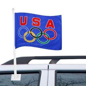  USA Olympic Team 11 x 15Royal Blue Car Flag Sports 