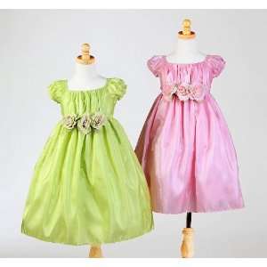   party dress, pageant or flower girl dress Lime Green or Pink Baby