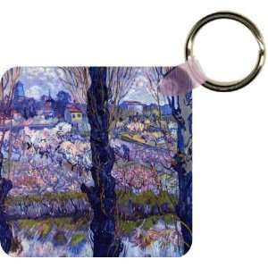  Van Gogh Art View of Arle Art Key Chain   Ideal Gift for 