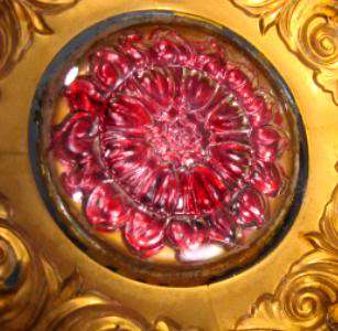   Dahlia Goofus Glass Large Mixing/Fruit Bowl American Pattern  