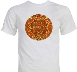 Aztec Calendar 2012 Prophecy Native American Art T shirt  