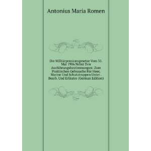   ¤uter (German Edition) (9785874179588) Antonius Maria Romen Books