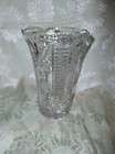 Vannes Le Chatel Crystal Vase 13 x 12 Tall Vintage  