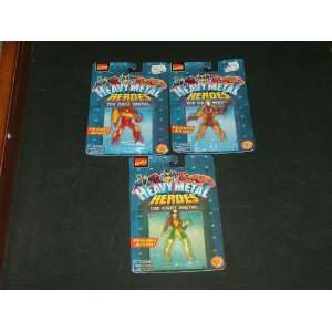   Action Figures Set of 3 Irom Man, Sabretooth and Rogue Toys & Games