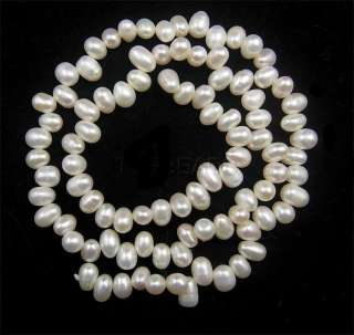 20Strands Rice White Freshwater Cultured Pearl Loose Beads  