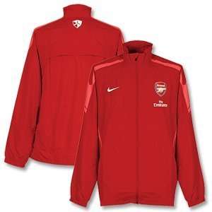 Arsenal Red Woven Warm Up Jacket 2010 11  Sports 