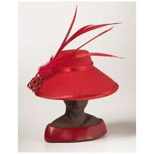  Ms. Harriet Rosebud Designer Hat   RED
