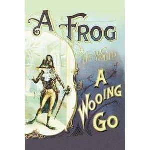  Vintage Art A Frog A Wooing Go   22053 8