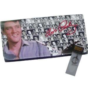 New Elvis Presley Collage Long Wallet & Cellphone Charm