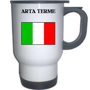  Italy (Italia)   ARTA TERME White Stainless Steel Mug 