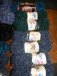 Lot 13 Skeins Lion Brand Chenille Yarn Thick & Quick Prints and 