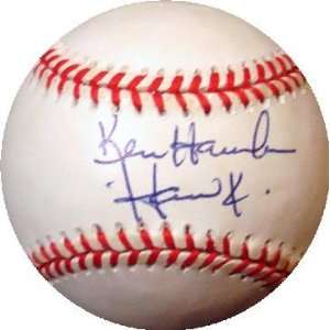 Ken Hawk Harrelson autographed Baseball Sports 