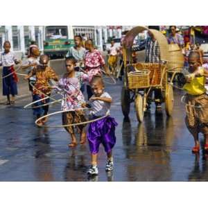  Parading in Streets During King Narai Reign Fair, Lopburi, Thailand 