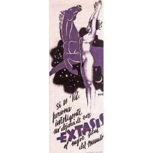  Ecstasy Poster Insert 14x36 Hedy Lamarr Jaromir Rogoz 