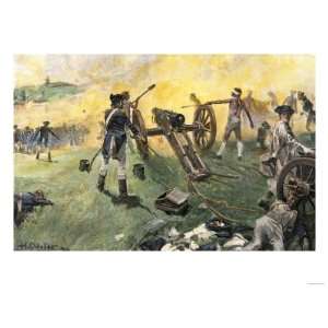  American Artillery Engaged at the Battle of Monmouth, New 