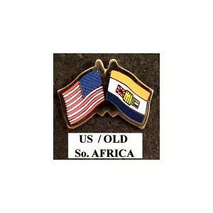  United States Old South Africa Friendship Lapel Pin 