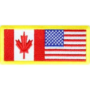 Canada Flag Patch, 4x1.75 inch, small embroidered iron on patch Arts 
