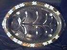 Inland Glass Products Vintage Meat Service Plate  