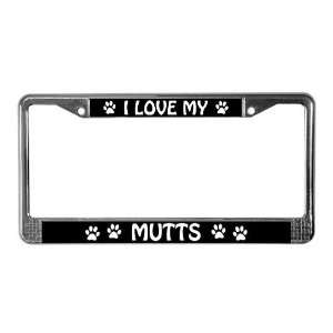 Love My Mutts PLURAL Pets License Plate Frame by   