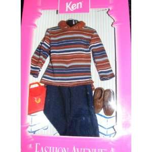  Ken Fashion Avenue Outfit   Striped Shirt, Slacks 
