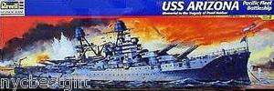 REVELL USS ARIZONA PACIFIC FLEET BATTLESHIP MODEL KIT 1/426 SCALE AGES 