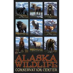 Northwest Art Mall Alaska Conservation Center Collage Artwork by Paul 