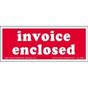  Invoice Enclosed labels 2 x 5, scl 590rv, 500 per roll 