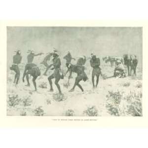   1899 Frederic Remington A Sketch by Macneil Indians 