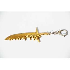 Golden Blade Shark Teeth Keychain 