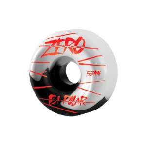  Zero Bi Polar (Set of 4) Skateboard Wheels   53mm   White 
