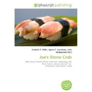  Joes Stone Crab (9786133973824) Books