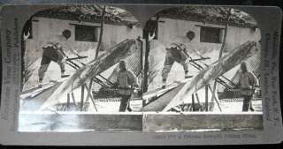 CHINA~ 1900s PEKING ~A Chinese Sawmill Cutting Lumber  
