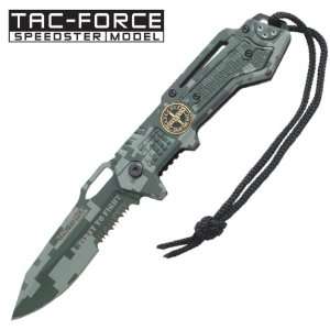 Rangers  Assisted Opening Tactical Folding Knife   Digital Green 