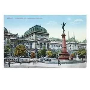  Postcard Depicting the University of Vienna and the 